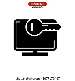 key icon or logo isolated sign symbol vector illustration - high quality black style vector icons
