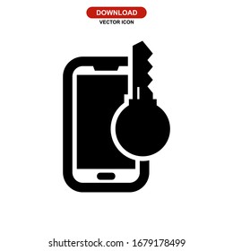 key icon or logo isolated sign symbol vector illustration - high quality black style vector icons
