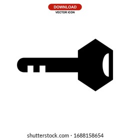 key icon or logo isolated sign symbol vector illustration - high quality black style vector icons
