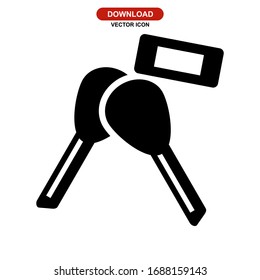 key icon or logo isolated sign symbol vector illustration - high quality black style vector icons
