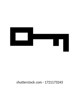 key icon or logo isolated sign symbol vector illustration - high quality black style vector icons
