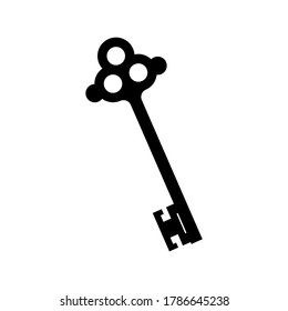icono de clave o logotipo símbolo de signo aislado ilustración vectorial - iconos vectoriales de estilo negro de alta calidad
