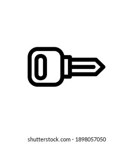 icono de clave o logotipo símbolo de signo aislado ilustración vectorial - iconos vectoriales de estilo negro de alta calidad
