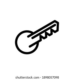 key icon or logo isolated sign symbol vector illustration - high quality black style vector icons
