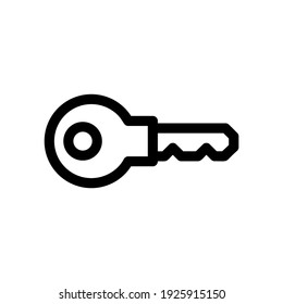 key icon or logo isolated sign symbol vector illustration - high quality black style vector icons
