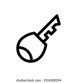 icono de clave o logotipo símbolo de signo aislado ilustración vectorial - iconos vectoriales de estilo negro de alta calidad
