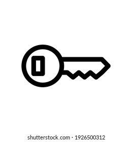 key icon or logo isolated sign symbol vector illustration - high quality black style vector icons
