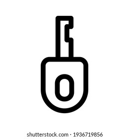 icono de clave o logotipo símbolo de signo aislado ilustración vectorial - iconos vectoriales de estilo negro de alta calidad
