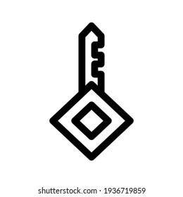icono de clave o logotipo símbolo de signo aislado ilustración vectorial - iconos vectoriales de estilo negro de alta calidad
