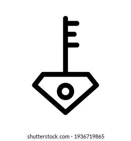 key icon or logo isolated sign symbol vector illustration - high quality black style vector icons
