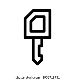 key icon or logo isolated sign symbol vector illustration - high quality black style vector icons
