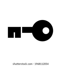 icono de clave o logotipo símbolo de signo aislado ilustración vectorial - iconos vectoriales de estilo negro de alta calidad
