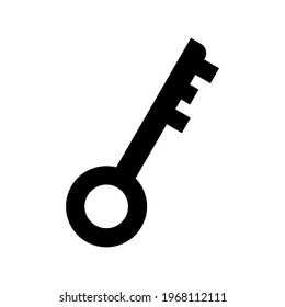 icono de clave o logotipo símbolo de signo aislado ilustración vectorial - iconos vectoriales de estilo negro de alta calidad

