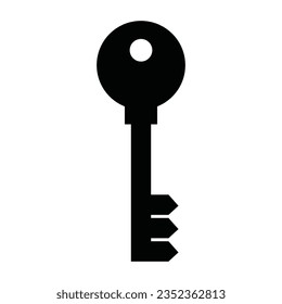 Vector de silueta con logotipo de icono clave
