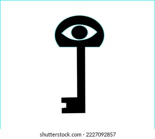 key icon or logo sillhoute,black and white sillhoute vector
