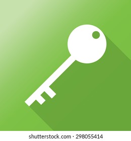 key icon with long shadow