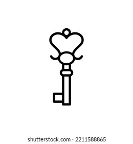 key icon   old key vector