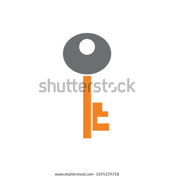 Key\
icon on background for graphic and web design. Creative\
illustration concept symbol for web or mobile\
app.