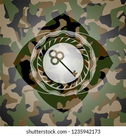 key icon on camo texture