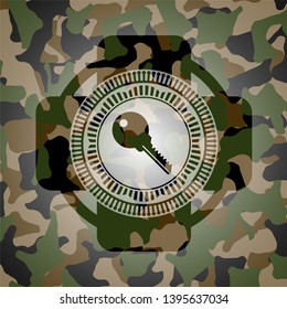 key icon on camo texture