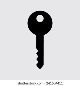 Key icon on a grey background