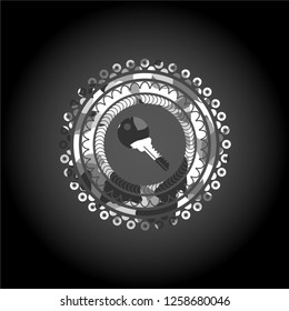 key icon on grey camo pattern
