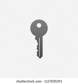 key icon. On grid background