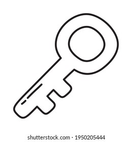 key icon on white background
