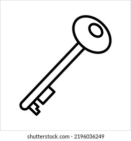 icono de clave en fondo blanco