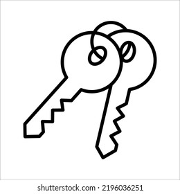 key icon on white background