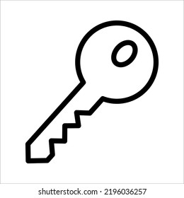 key icon on white background