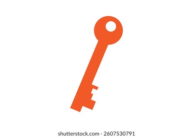 key icon on white background. flat style key icon.