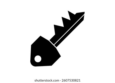 key icon on white background. flat style key icon.