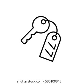 key icon on white background