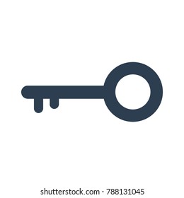 Key icon on white background. Vector illustration