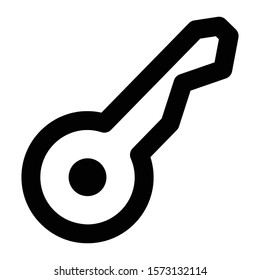 key icon outline vector design