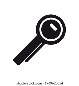 key icon over white background, silhouette style, vector illustration