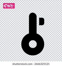 Icono de la llave, ícono de la Contraseña, ícono del desbloqueo, archivo de la ilustración del ícono del Vector del formato de EPS