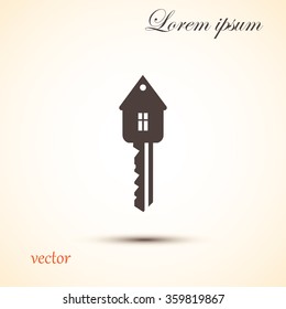key icon, real estate