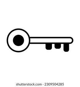 key icon, safe vector, office illustration