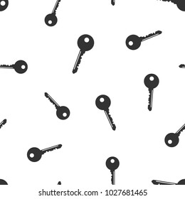 Key icon seamless pattern background. Business flat vector illustration. Unlock sign symbol pattern.