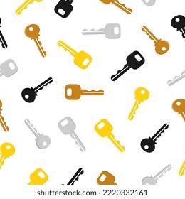 Key Icon seamless pattern background 