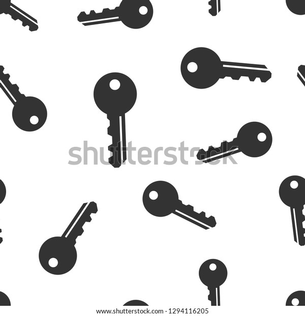 Key icon seamless pattern\
background. Access login vector illustration. Password key symbol\
pattern.