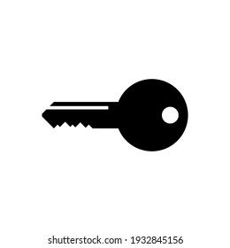key icon. secret and personal symbol isolated on white background. vector illustration