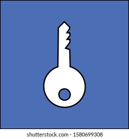 Key Icon for Security and Password