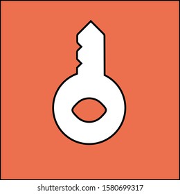 Key Icon for Security and Password
