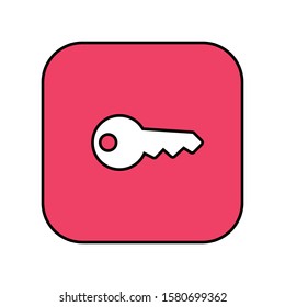 Key Icon for Security and Password