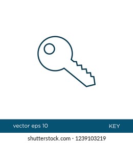 key icon security symbol locked logo template