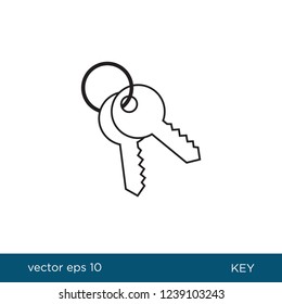 key icon security symbol locked logo template