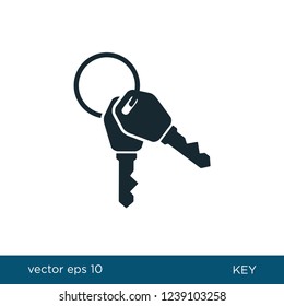 key icon security symbol locked logo template